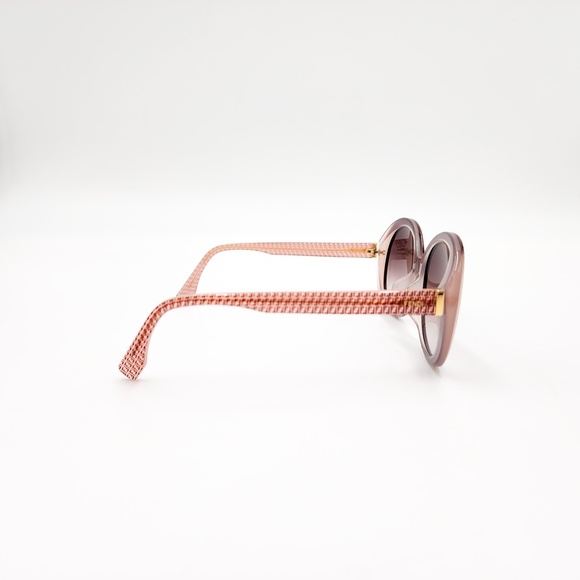 Fendi Oval Oversized Burgundy Logo Designer FF 7PHK8 Sunglasses - Picture 4 of 10